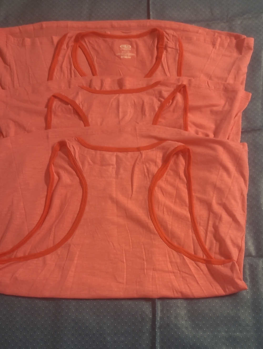 Athletic Works Pink Racerback Tank Tops Trio